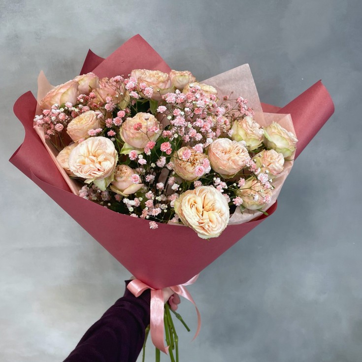 Букет Apricot roses