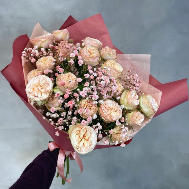 Букет Apricot roses