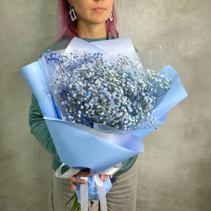Букет Гипсофила Blue M